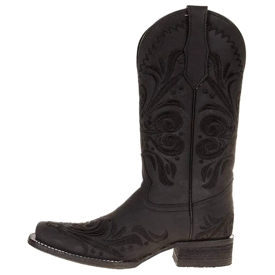 Circle G Boots Women's Square Toe Embroidered Cowgirl Boots