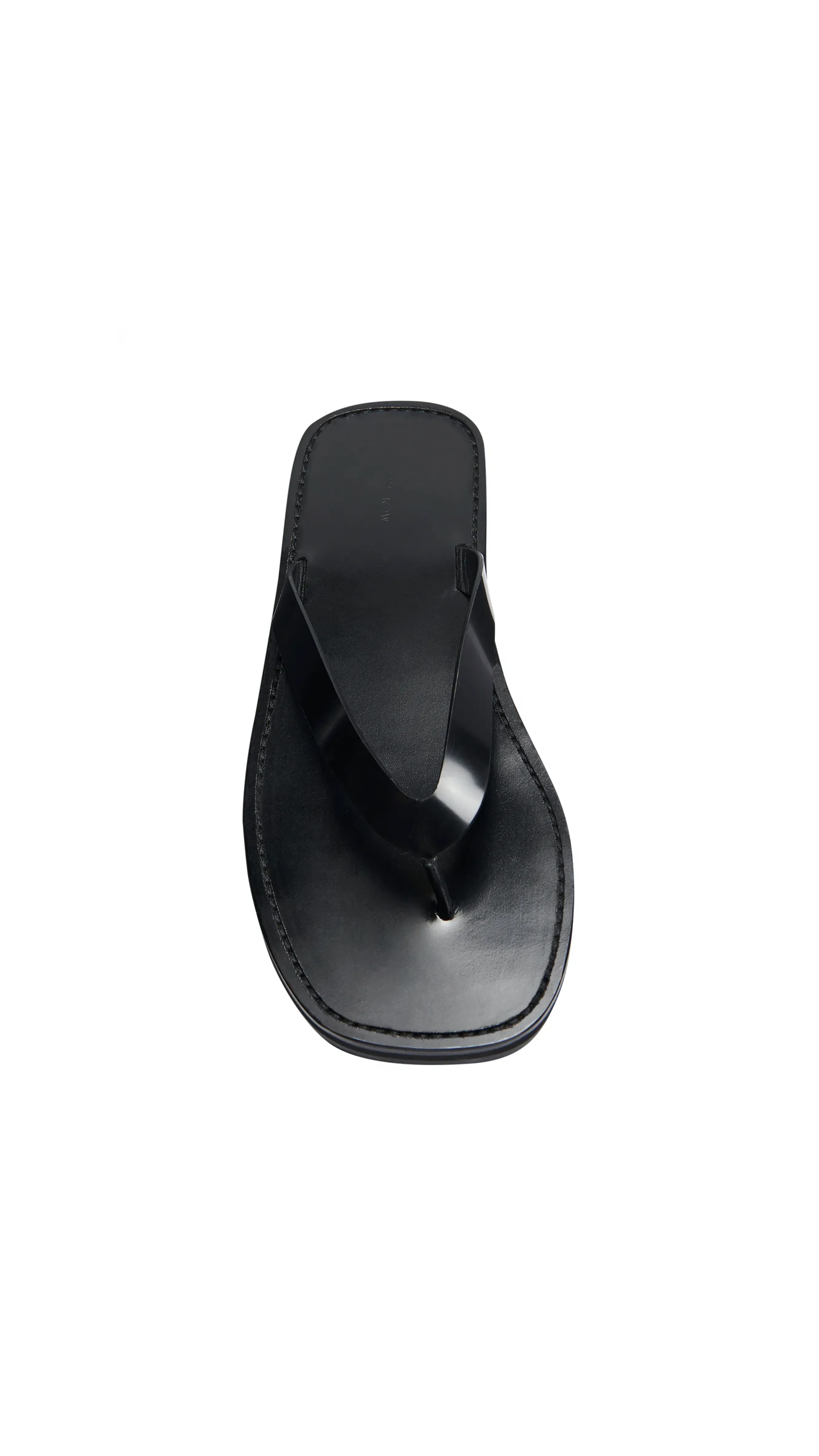 City Flip Flop in Leather - Black