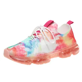 Colorful lace-up sneakers for women.