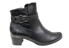 Comfortflex Louisa Womens Comfort Leather Ankle Boots Made In Brazil