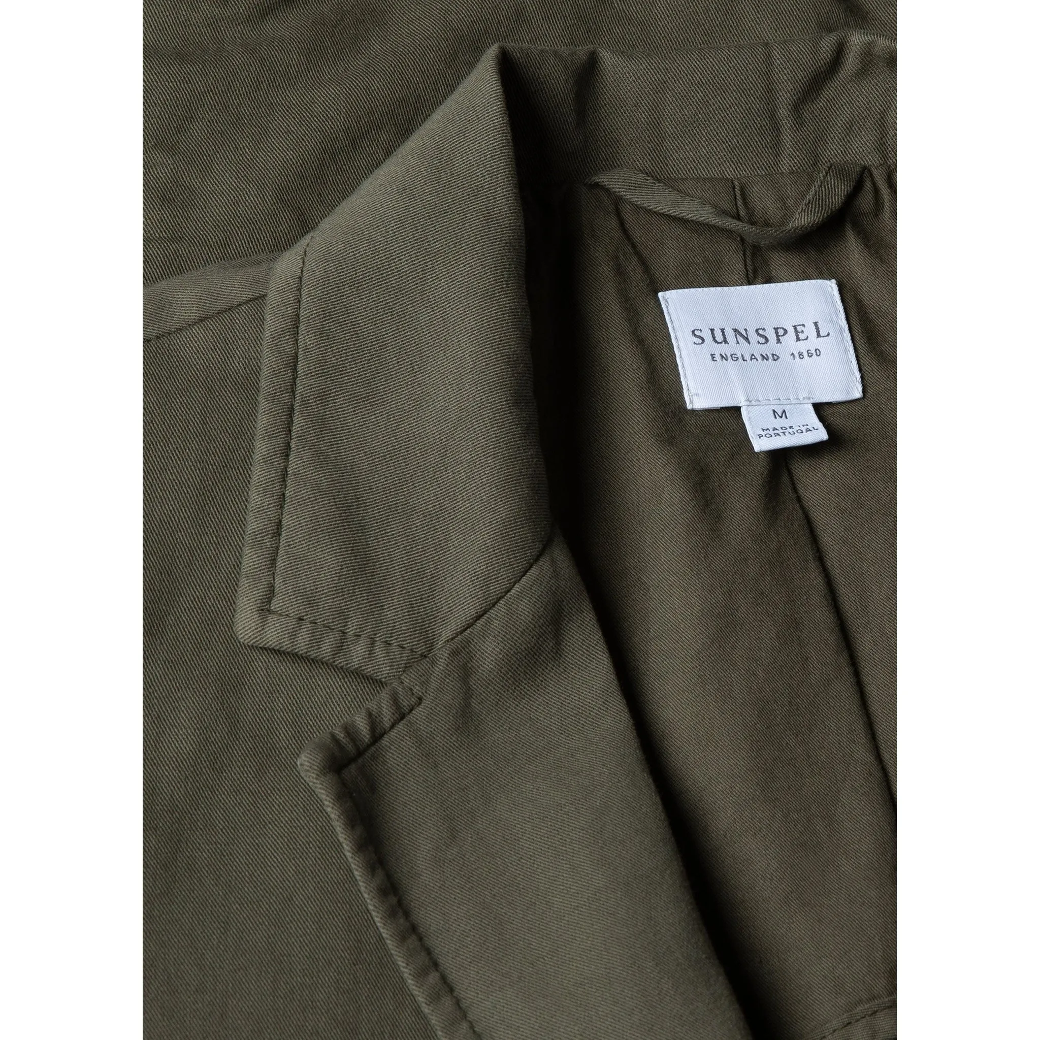 Cotton Linen Unstructured Blazer | Men | Khaki