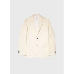 Cotton Linen Unstructured Blazer | Men | Undyed