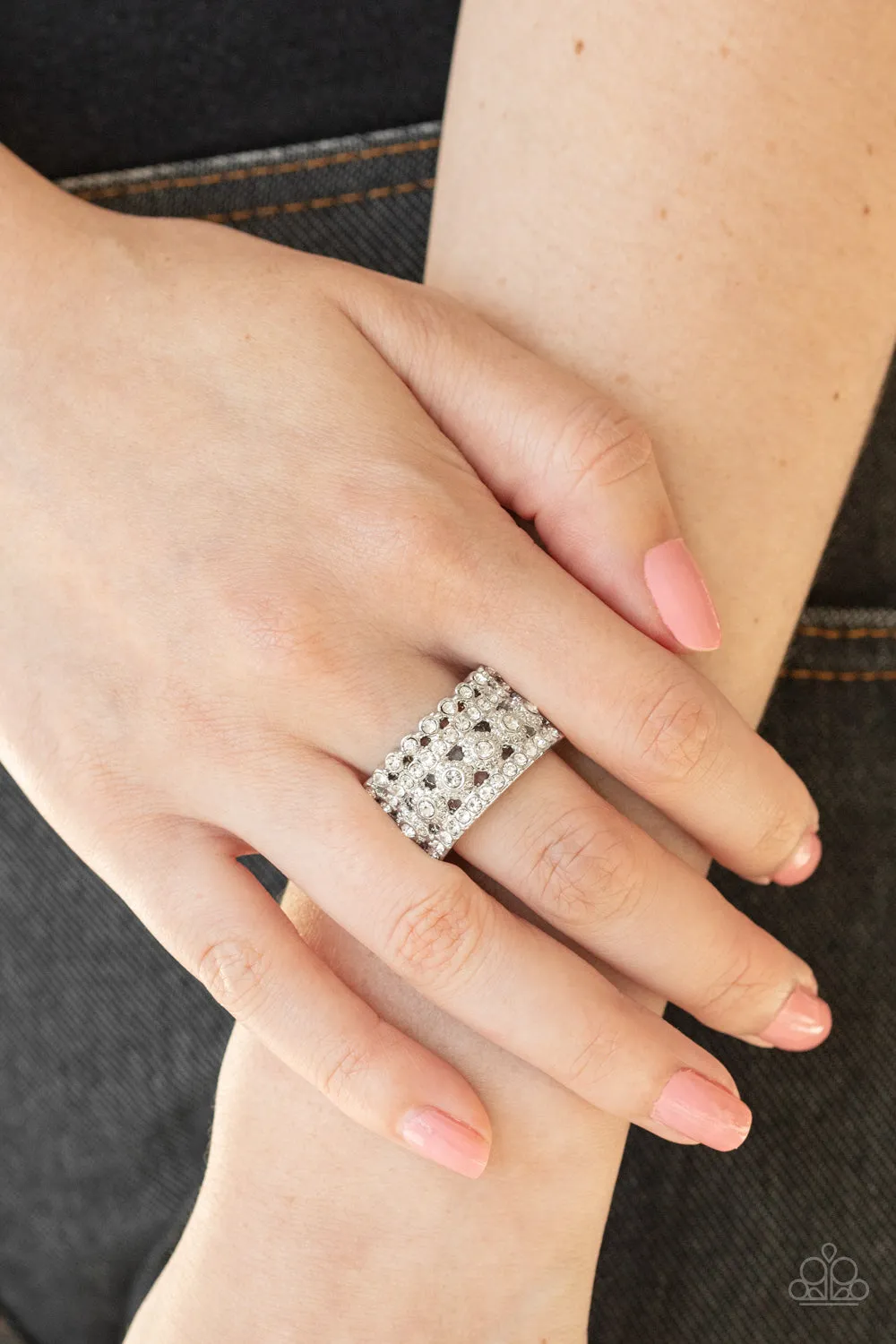 Countess Couture - White Ring: Elegant and Stylish Jewelry 