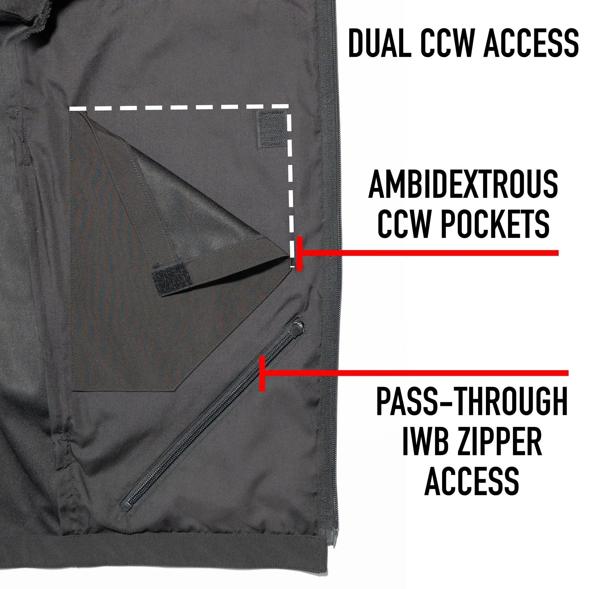 Covert Ops Concealed Carry Soft Shell Jacket