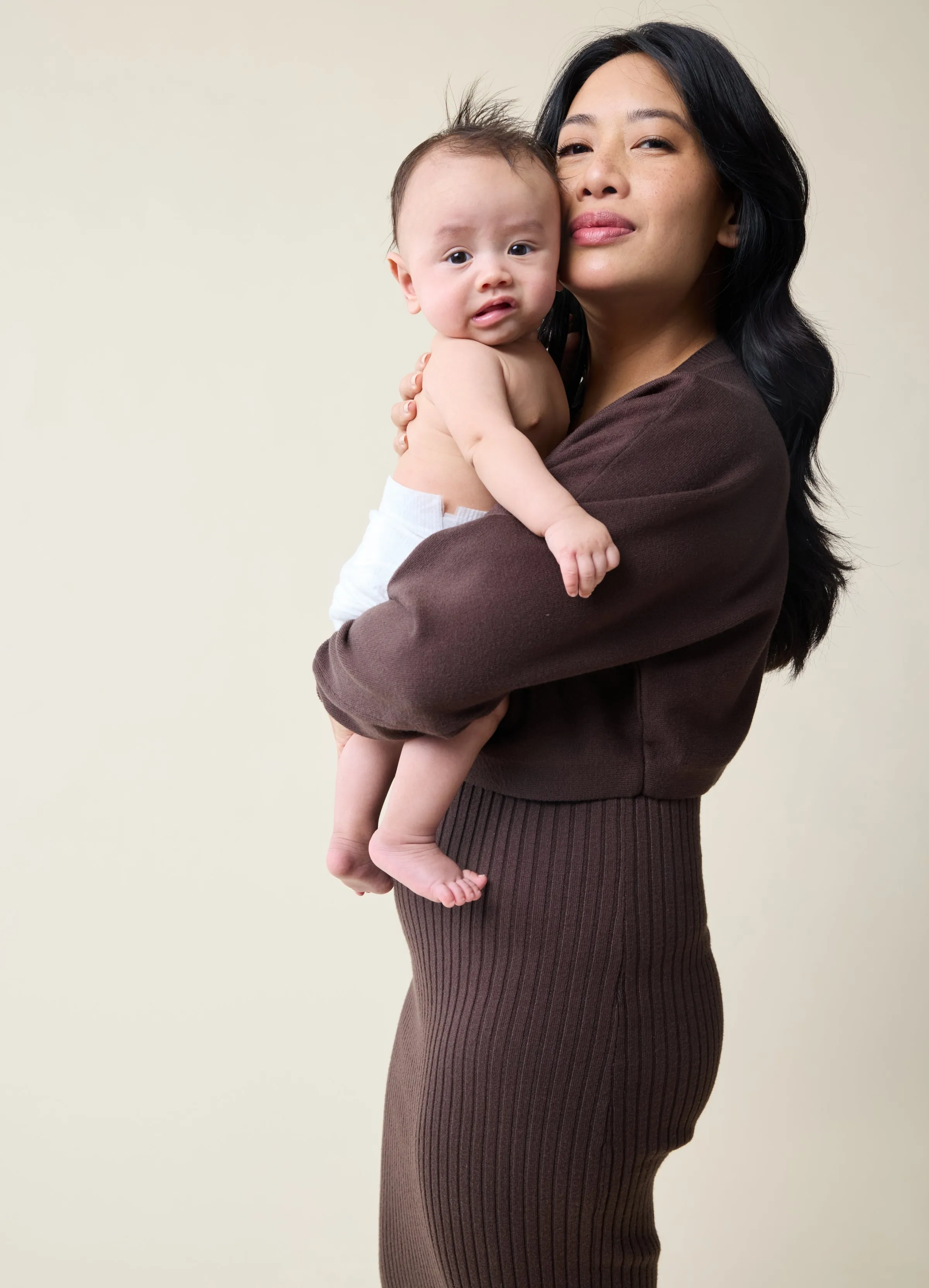 Cozy Dress + Sweater Maternity Set