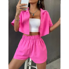 Crop Top and Shorts Set