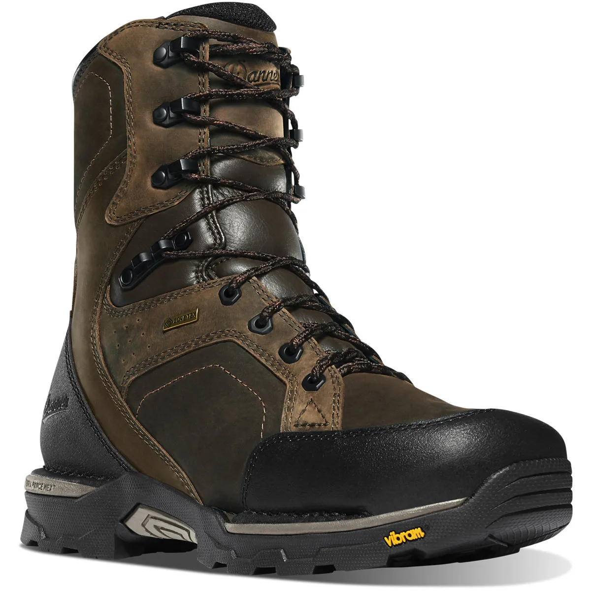 Danner Mens Crucial 8′ Composite Toe Work Boots- Dark Brown