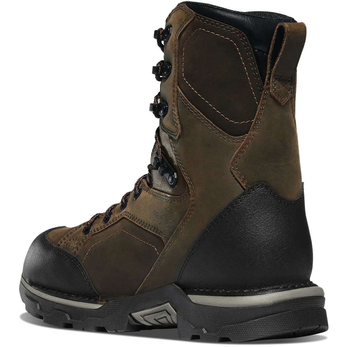 Danner Mens Crucial 8′ Composite Toe Work Boots- Dark Brown