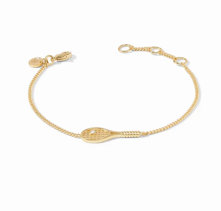 Delicate Tennis Racquet Bracelet