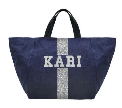 Denim Large Tote