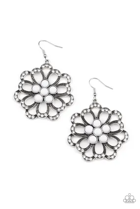 Dewdrop White Earrings - Sparkling and Stunning