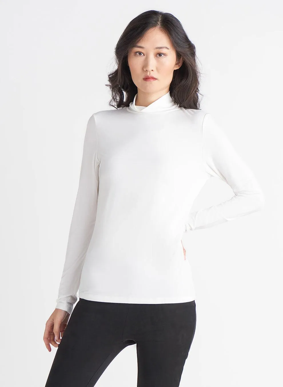 Dex Cream Knit Turtle Neck