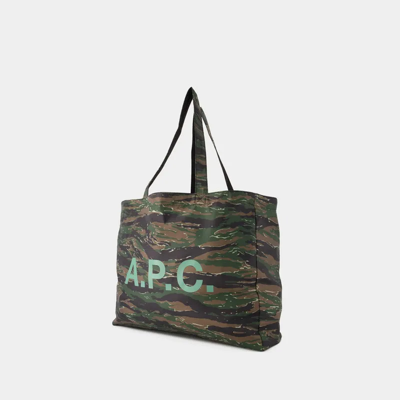 Diane Reversible Tote Bag - A.P.C. - Synthetic - Khaki