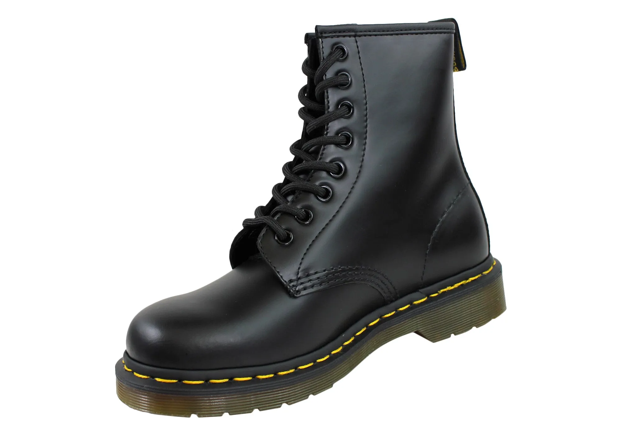 Dr Martens 1460 Black Smooth Unisex Leather Lace Up Fashion Boots