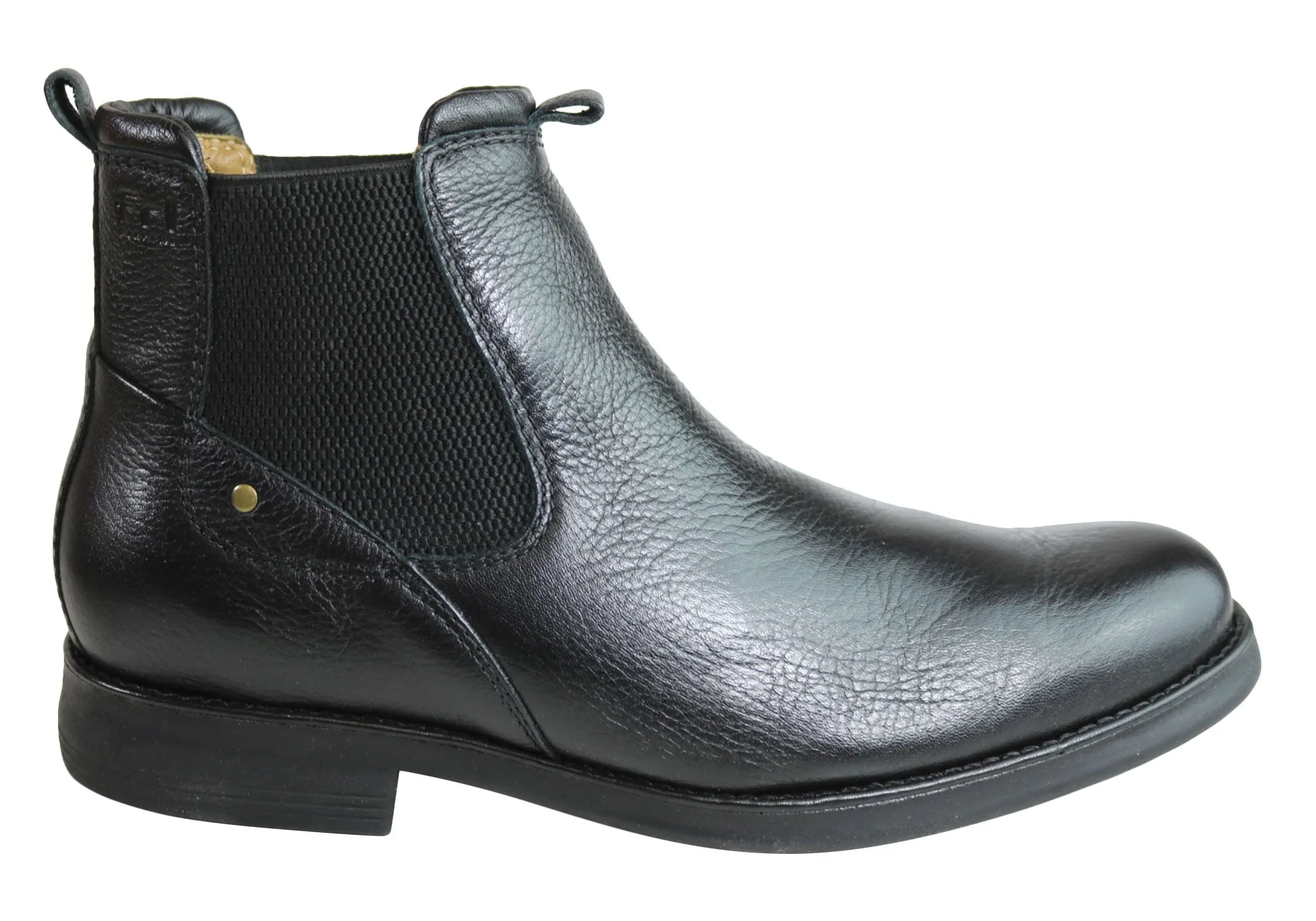 Ferricelli Roy Mens Comfortable Leather Chelsea Boots Made In Brazil