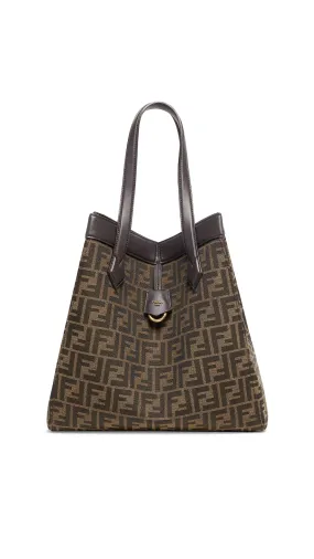 FF Fendi Origami Large Tote - Brown