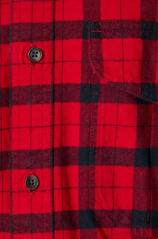 Filson cotton shirt Alaskan Guide Shirt men's red color FMCAM0005