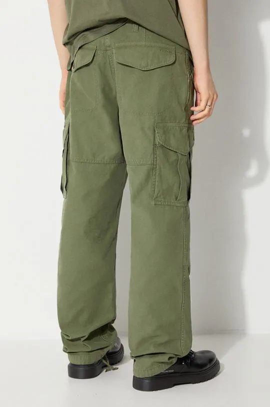 Filson cotton trousers Field Cargo Pants green color FMPAN0016