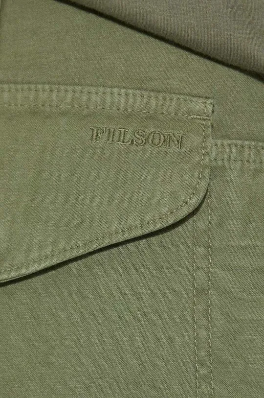 Filson cotton trousers Field Cargo Pants green color FMPAN0016