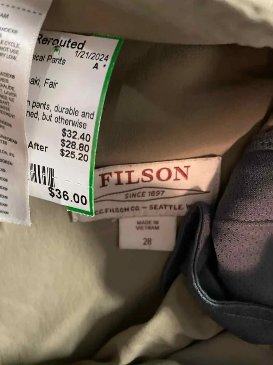 Filson Pants Men's