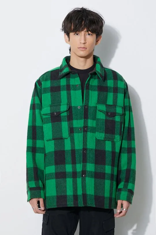 Filson wool jacket Mackinaw green color FMOSH0004