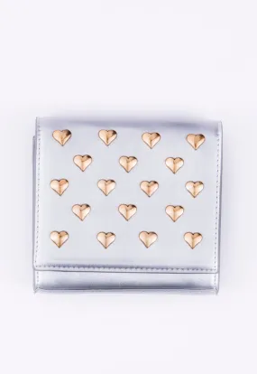 Flap Heart-Stud Purse