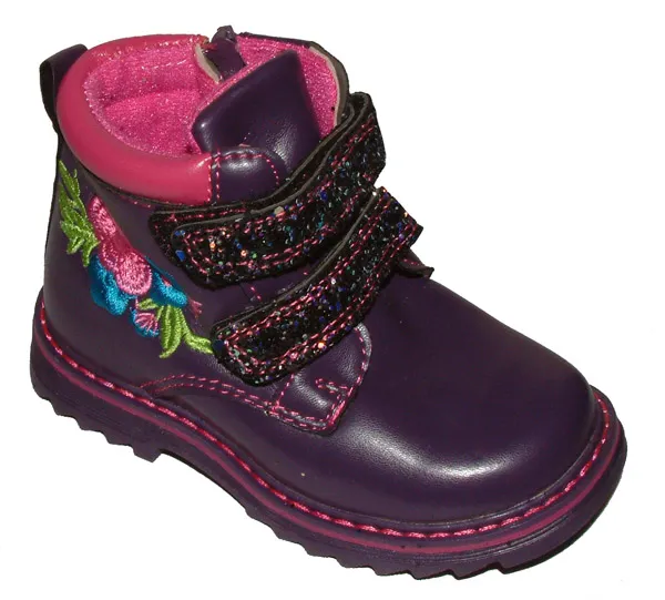 FLEUR PURPLE ANKLE BOOTS