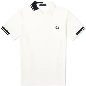 Fred Perry Abstract Collar PoloSnow White