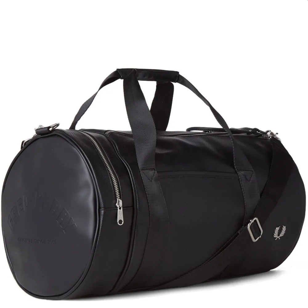 Fred Perry Pique Barrel BagBlack