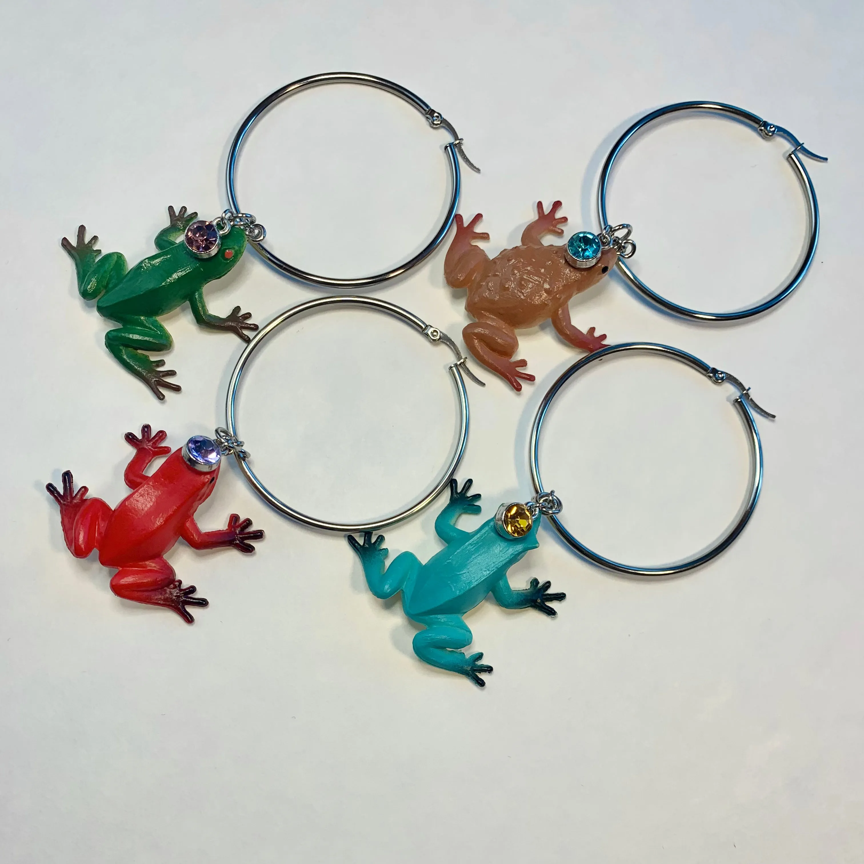 Frog toy single earrings- assorted