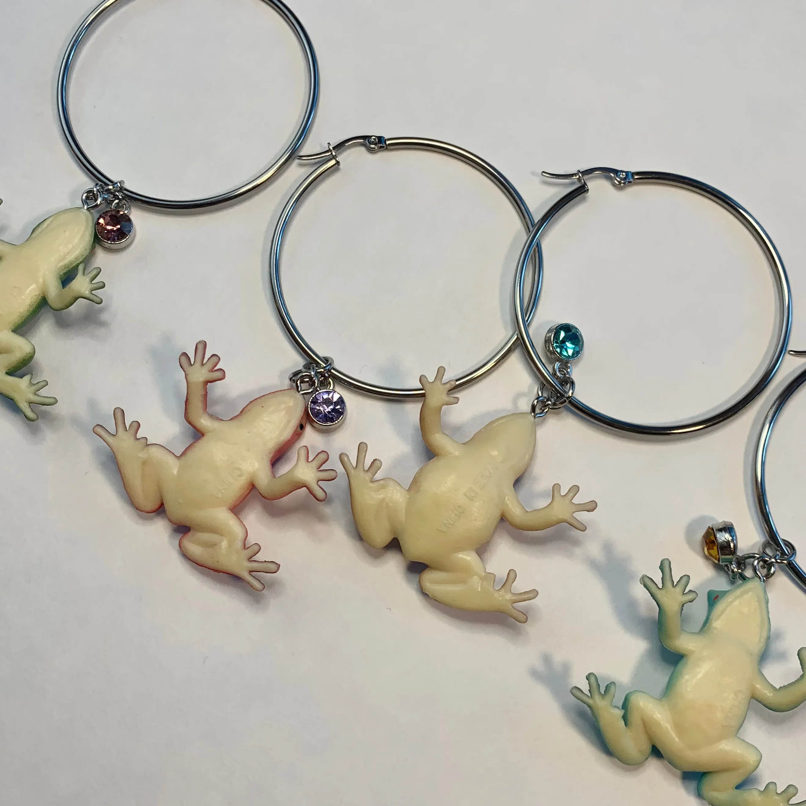 Frog toy single earrings- assorted