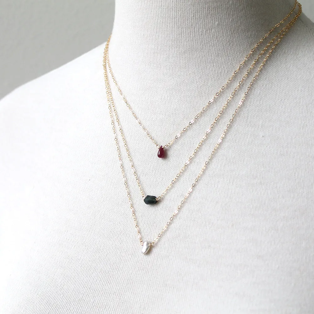 Gem Necklaces - Birthstone - GF