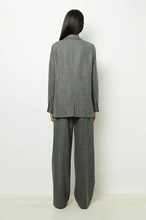 Gerard Darel MELANIE GREY HERRINGBONE BLAZER