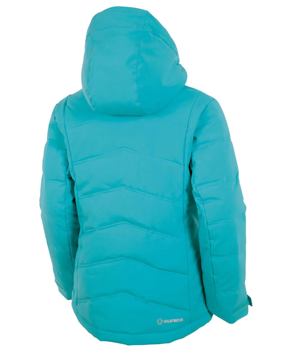 Girls' Ava Waterproof Quilted Stretch Jacket