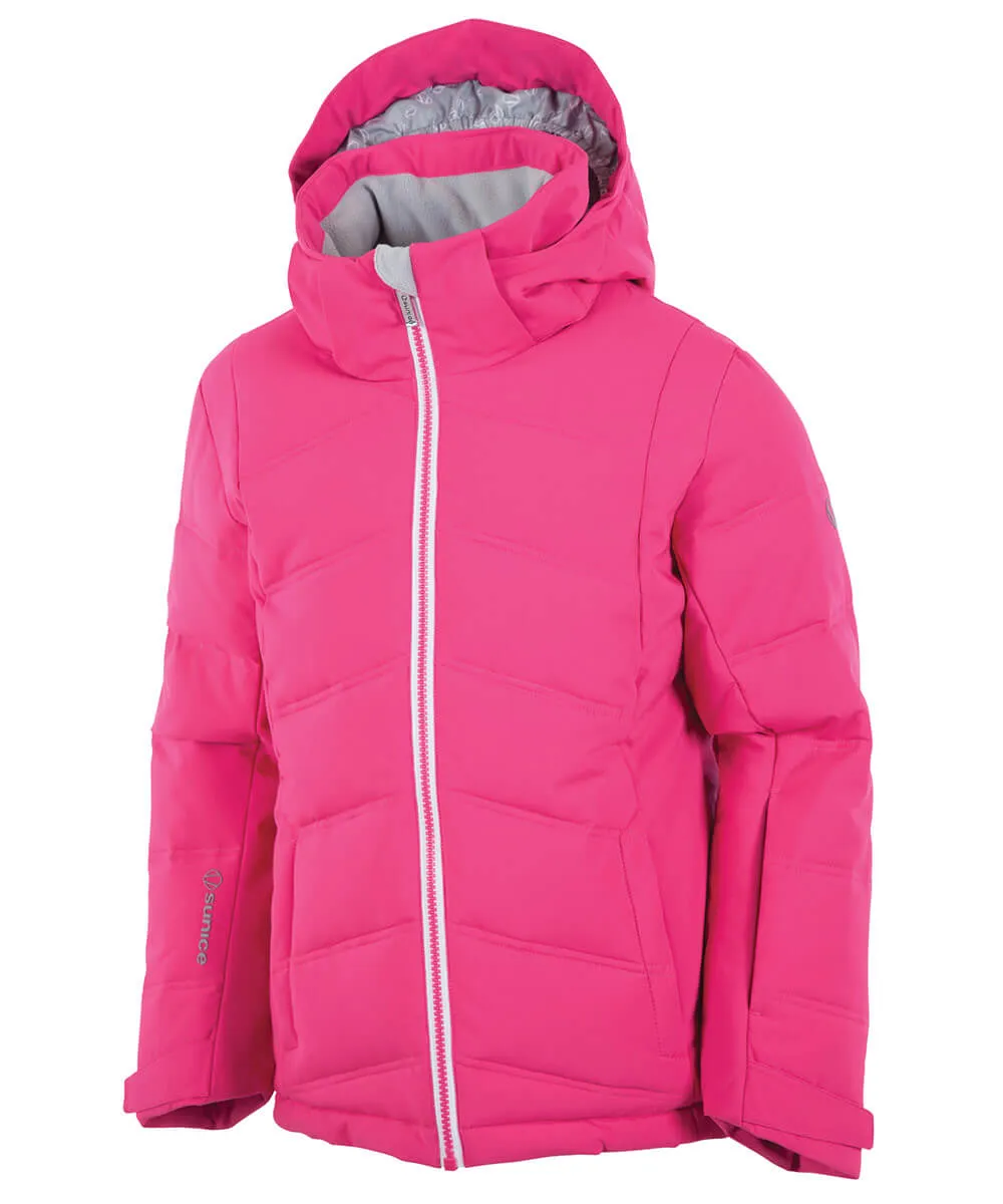 Girls' Ava Waterproof Quilted Stretch Jacket