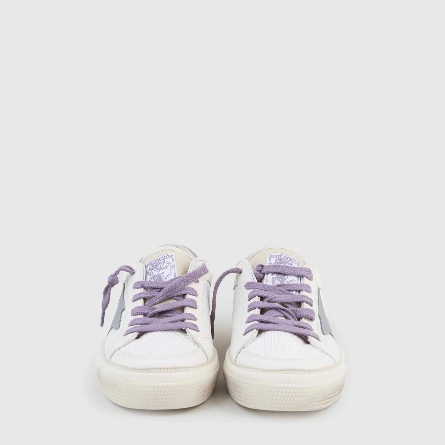 Golden Goose May Cream, Lilac And Gray Sneaker