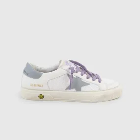 Golden Goose May Cream, Lilac And Gray Sneaker