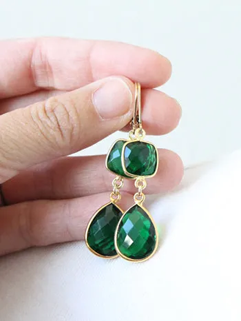 Green Emerald Earrings: Shop Now