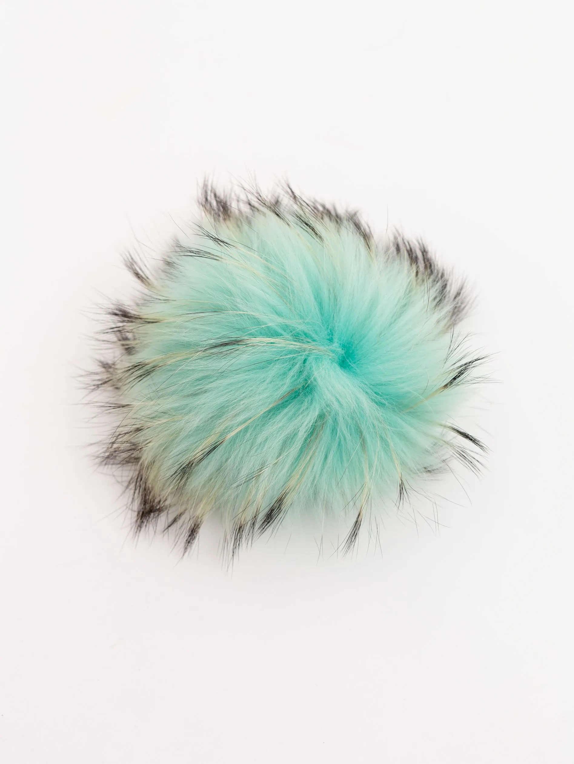 Green Toned Raccoon Pom