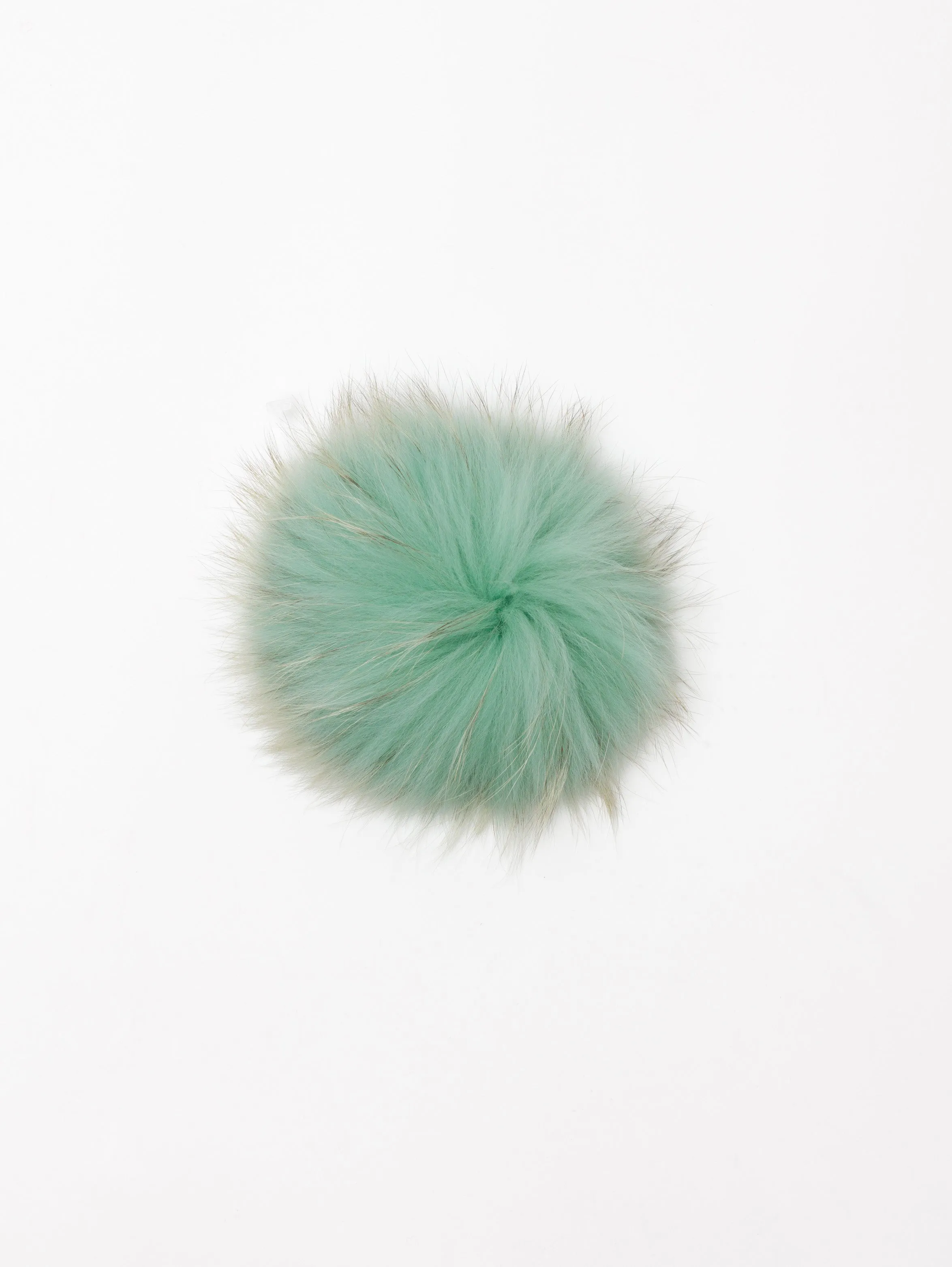 Green Toned Raccoon Pom