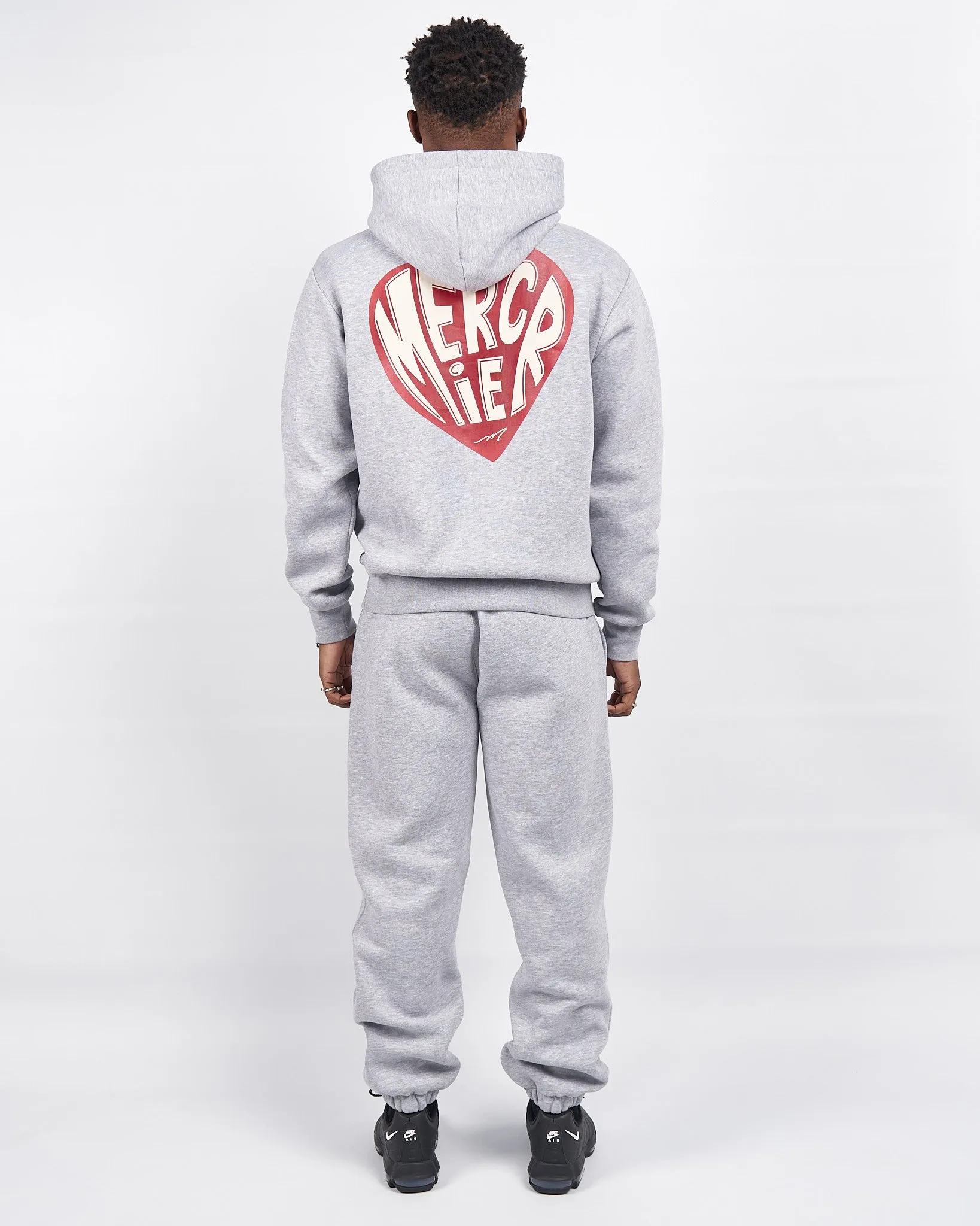 Grey Marl Mercier Heart Hoodie