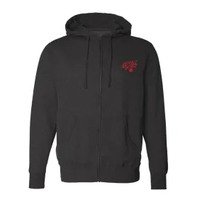 Guitar AAA Red Logo Zip-Up Hoodie (Unisex)