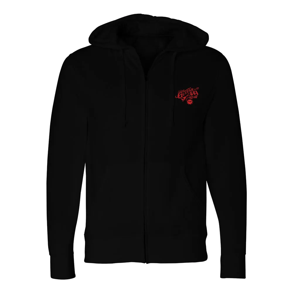 Guitar AAA Red Logo Zip-Up Hoodie (Unisex)