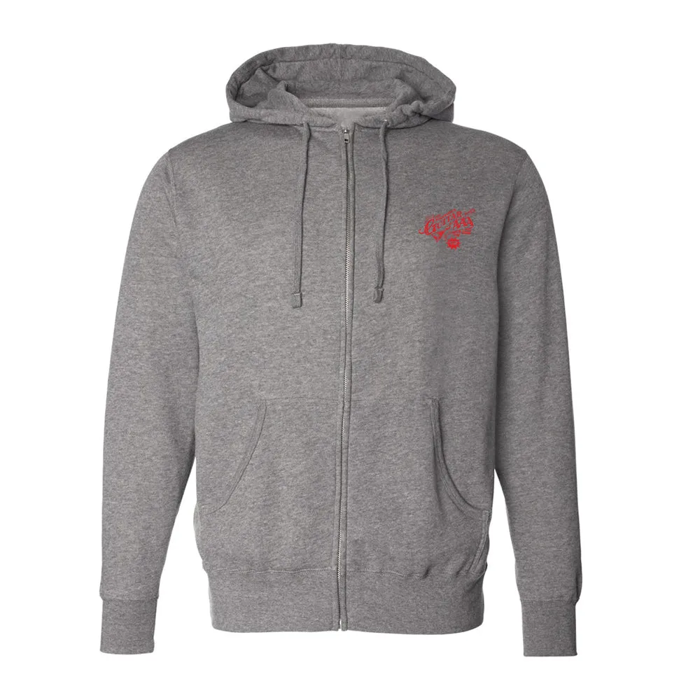 Guitar AAA Red Logo Zip-Up Hoodie (Unisex)