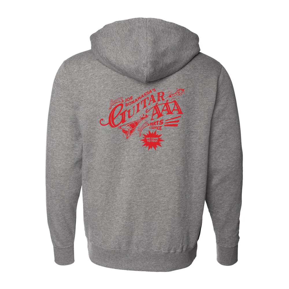 Guitar AAA Red Logo Zip-Up Hoodie (Unisex)