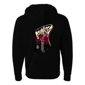 Guitar City Zip-Up Hoodie (Unisex)