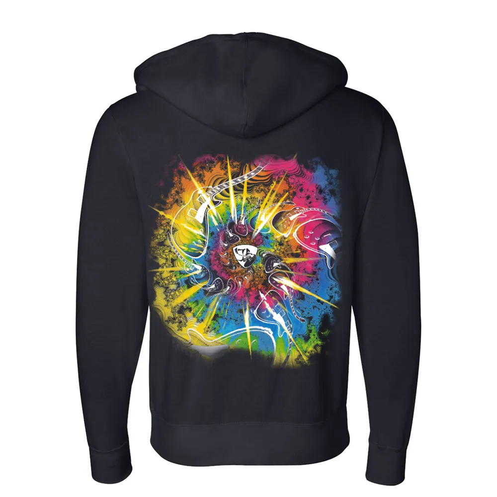 Guitar Trippin' Zip-Up Hoodie (Unisex)