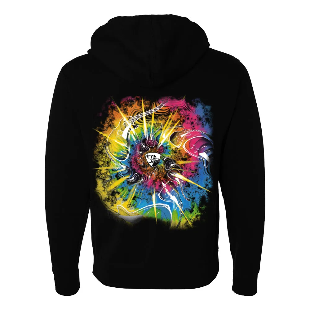 Guitar Trippin' Zip-Up Hoodie (Unisex)