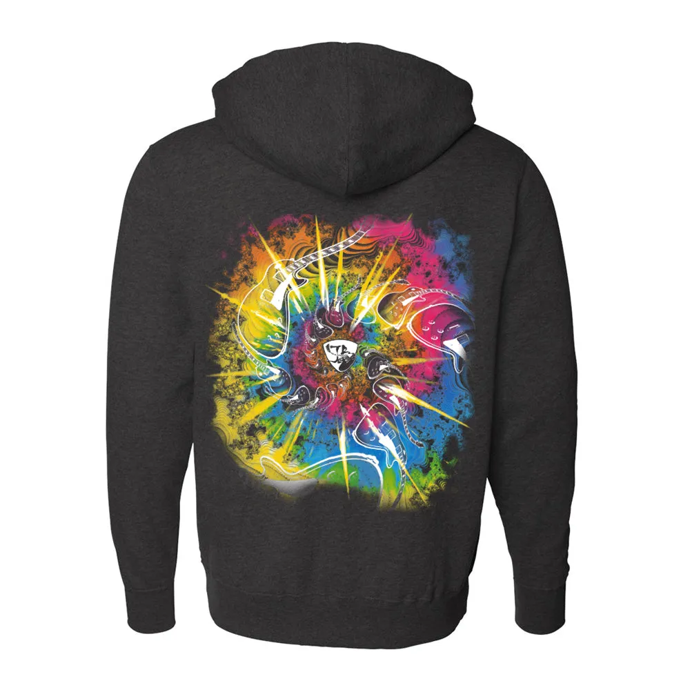 Guitar Trippin' Zip-Up Hoodie (Unisex)