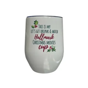 Hallmark Christmas Wine Tumbler